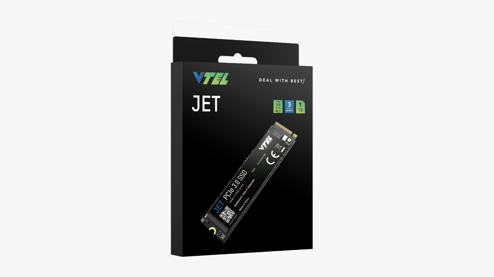 VTEL M.2 SSD, 1TB Storage, 1900 Mbps Transfer Rate, 32 MB Cache